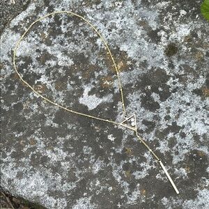 Gold Triangle Pendant Necklace
